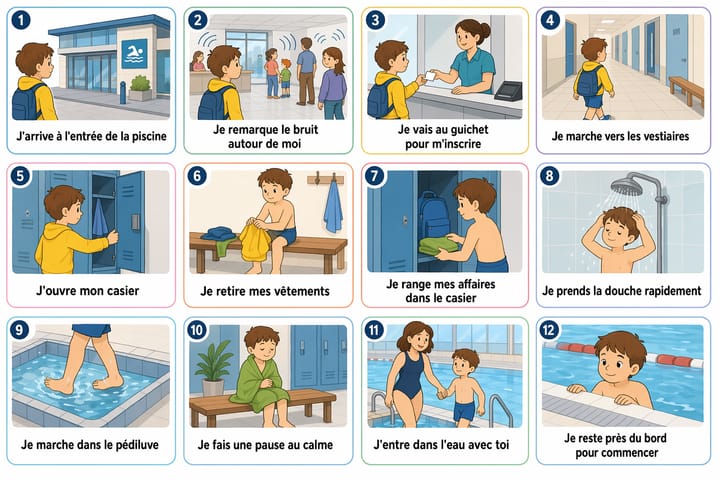 Aperçu du pictogramme À la piscine, je me sens bien